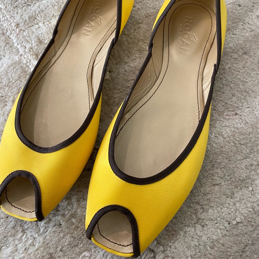 Hogan Satin Ballerina